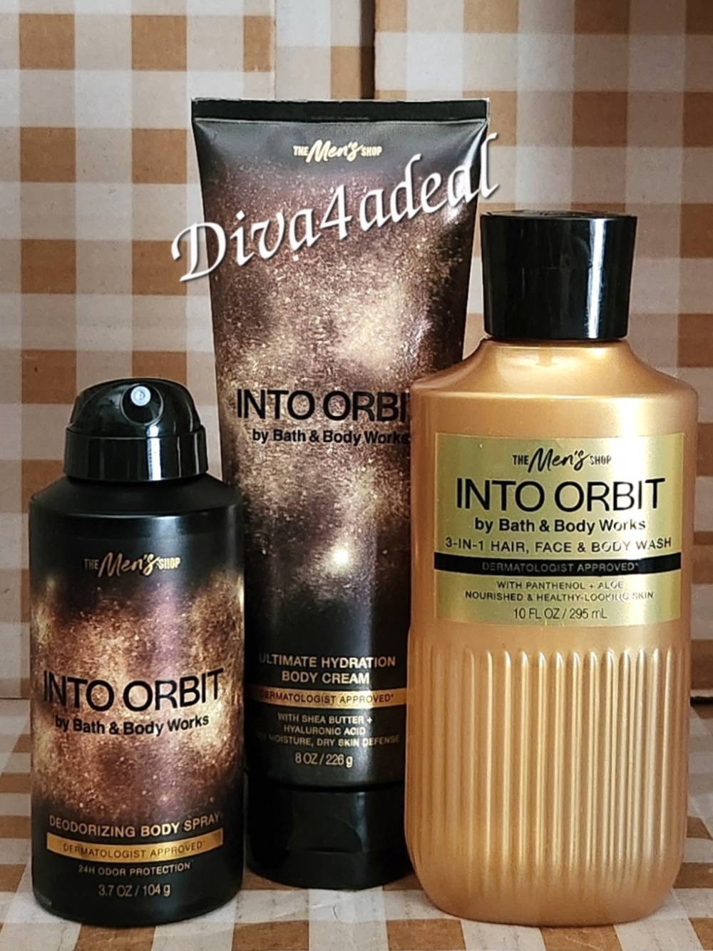 Bath & Body Works INTO ORBIT 3PC Men’s Collection Set Bundle